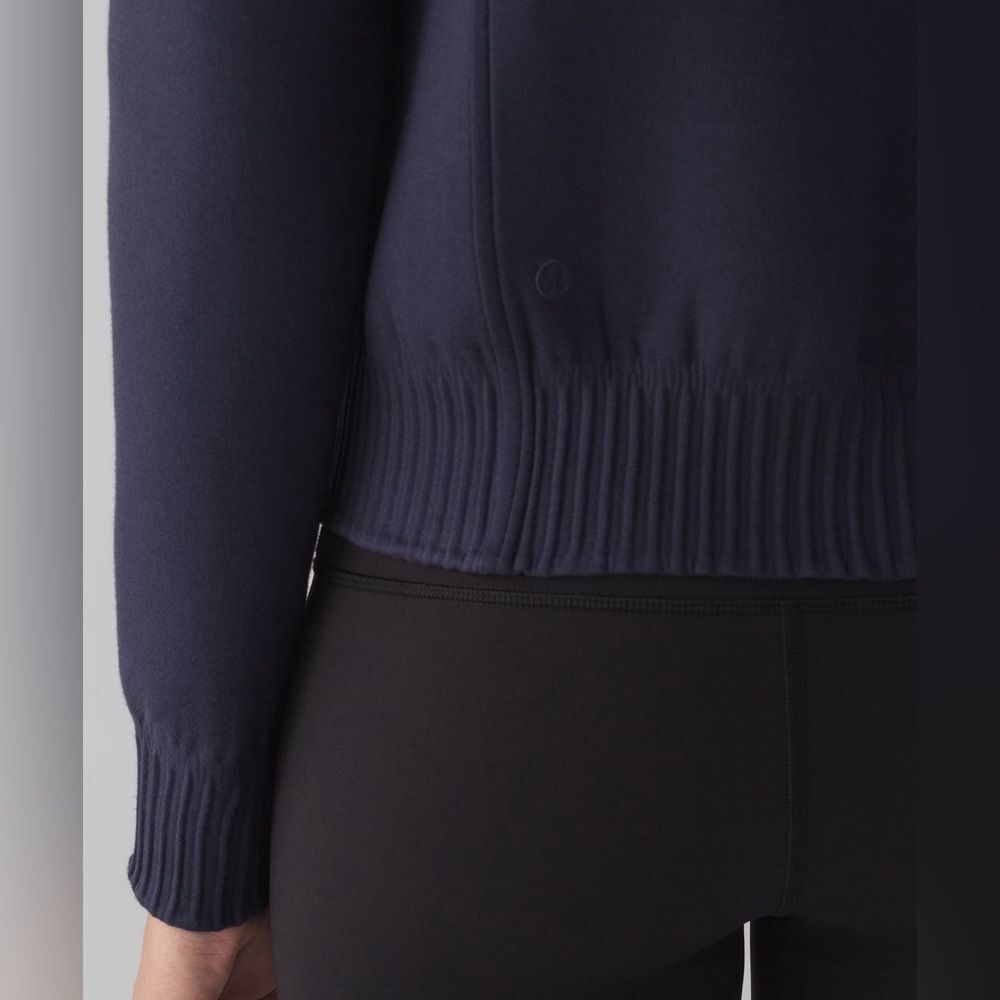 Lululemon NTS Jacket Spacer Stretch in Midnight Navy / Black RARE - Picture 8 of 11